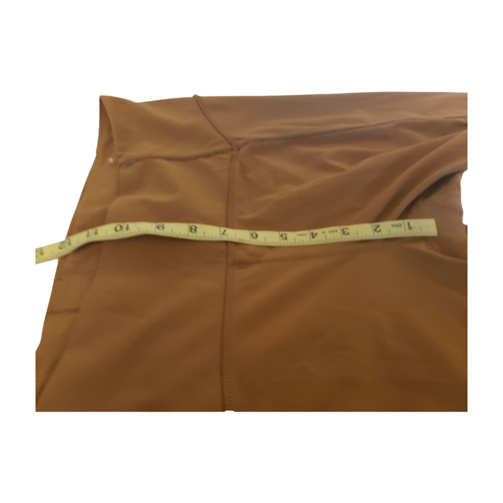 JoyLab Activewear Set 2pc Brown with Gold Metallic Stripe Leggings Sports Bra S - Picture 15 of 16